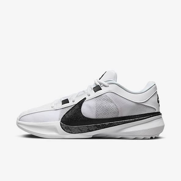White Basketball Shoes. Nike